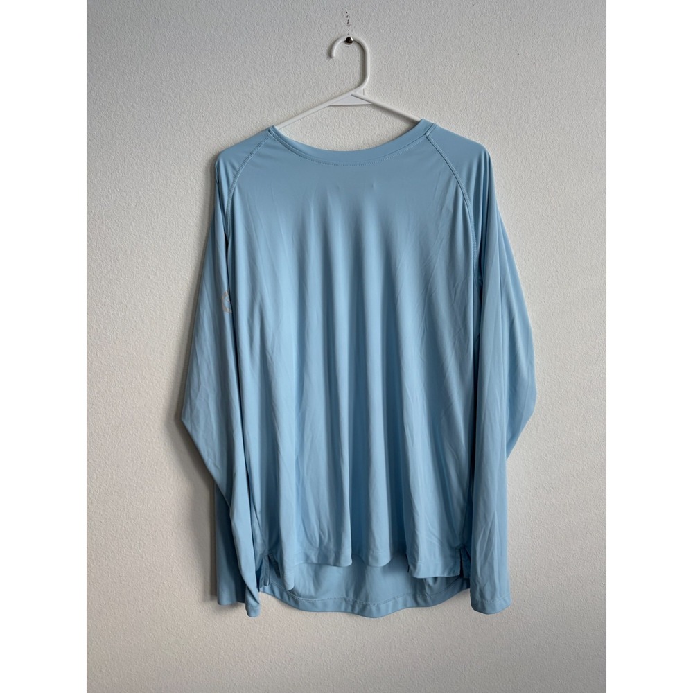 Truewerk Base Layer Shirt Mens Large Light Blue Crew Neck Athletic Performance